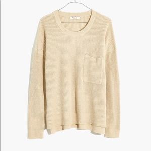 Madewell Thompson Pocket Pullover, Cream